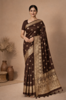 Zari Butti Saree with Rich Woven Pallu & Blouse