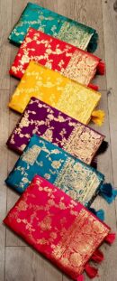 Floral Vine Saree With Tassels