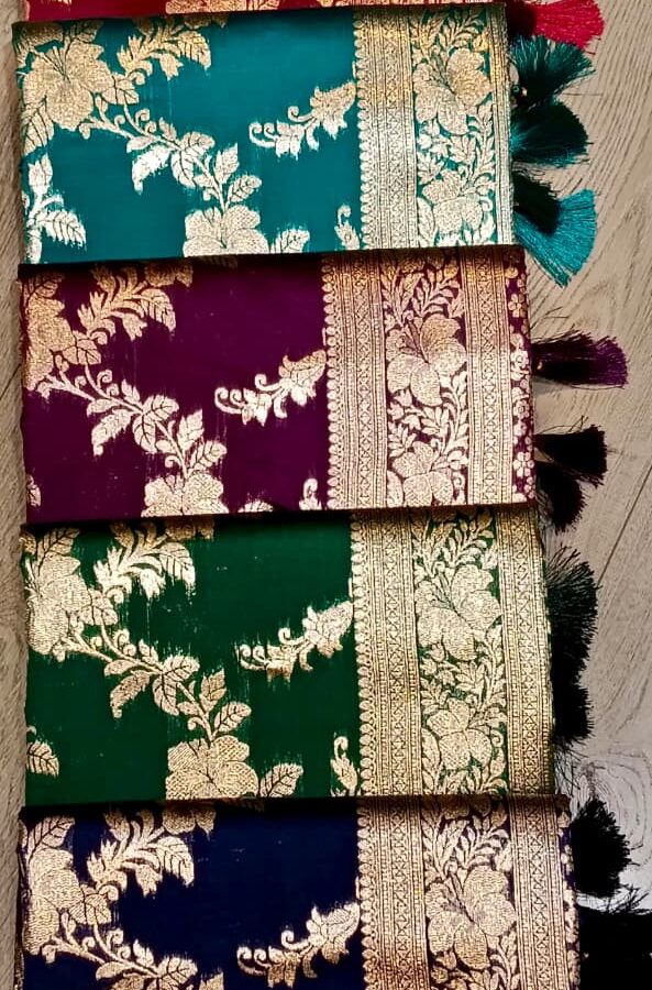 Floral Zari Saree With Rich Border