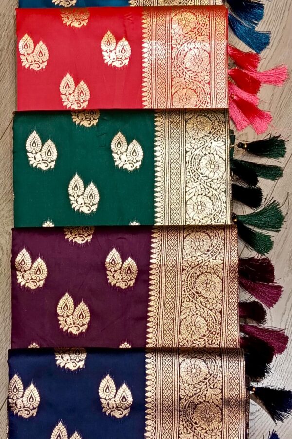 Zari Butti Saree With Floral Border