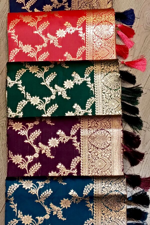 Floral Vine Saree With Rich Border