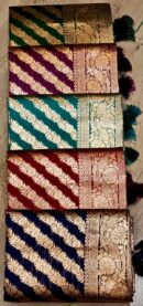 Rose Jaal Saree With Tassels