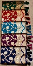 Floral Border Saree With Tassels