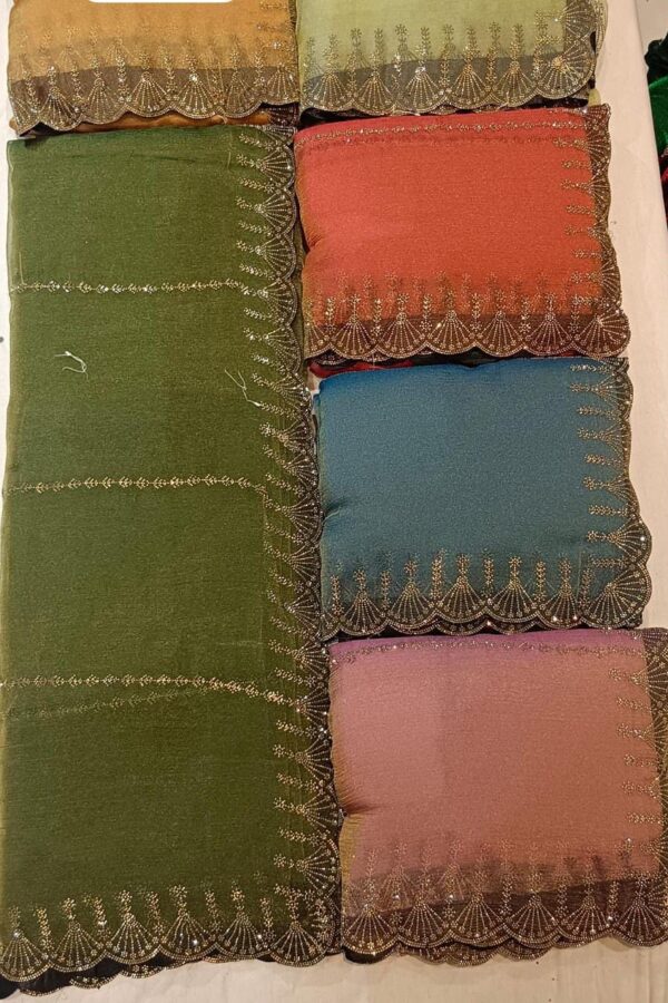 Floral Vine Saree With Tassels