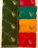 Floral Border Saree With Tassels