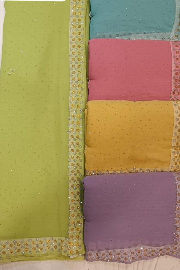 Floral Vine Saree With Tassels