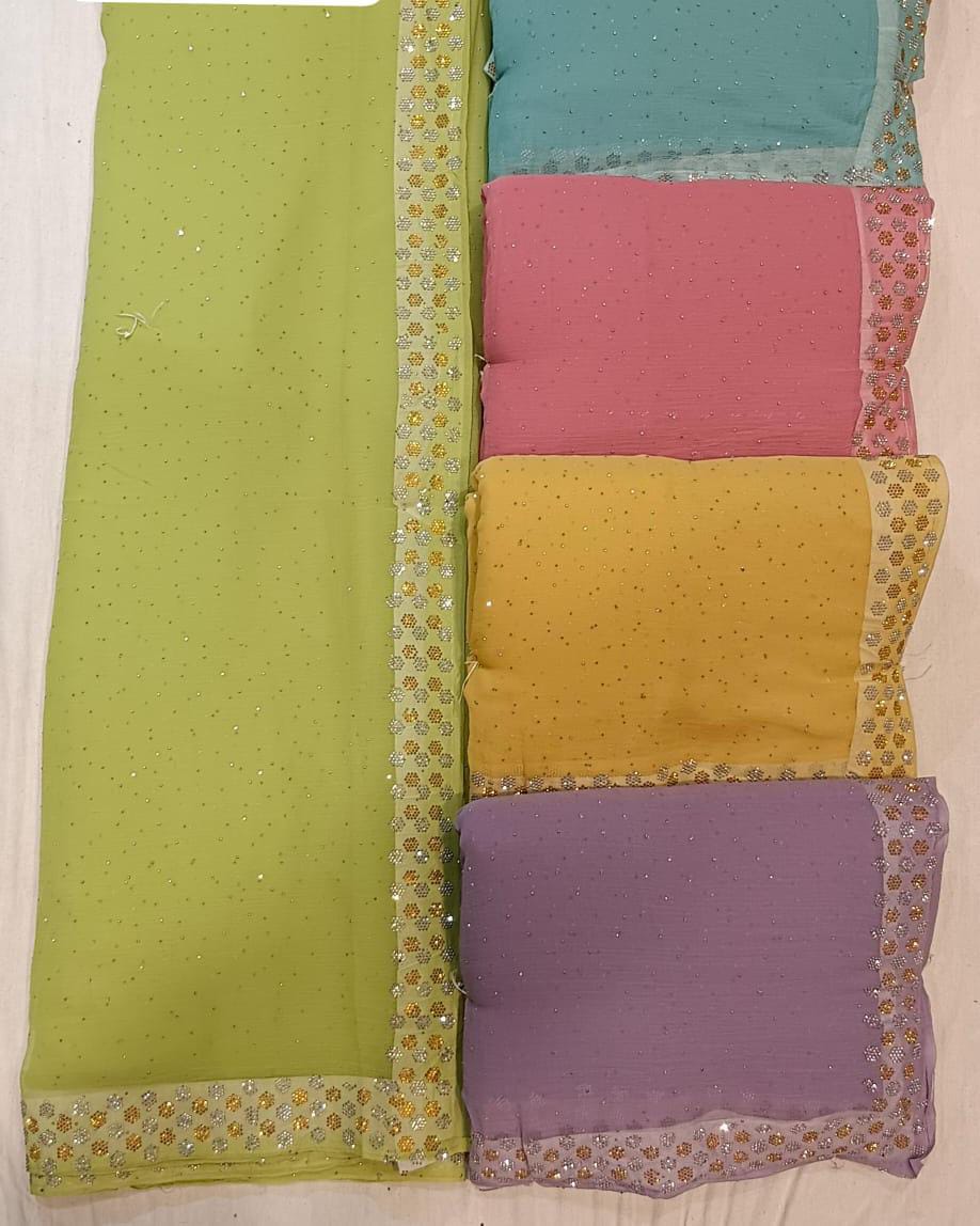 Floral Vine Saree With Tassels