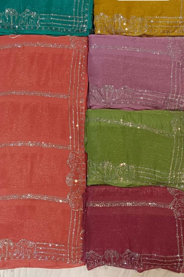 Zari Butti Saree With Tassels