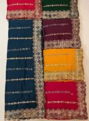 Floral Vine Saree With Tassels