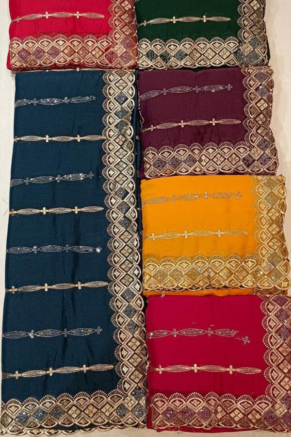 Floral Vine Saree With Tassels