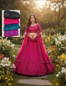 Glitter Floral Bridal Lehenga