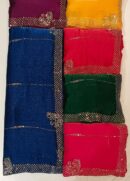 Stone Border Saree With Motif