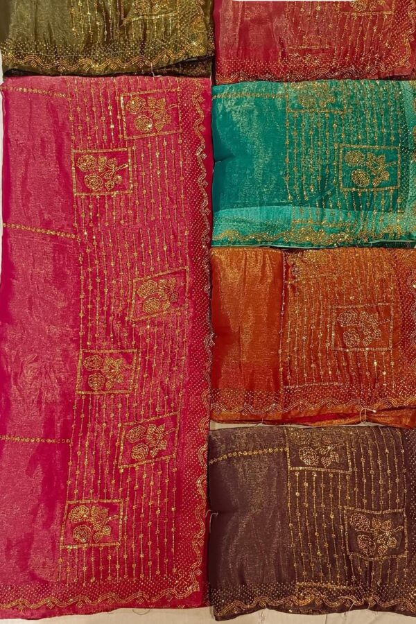 Bird Border Saree With Stones