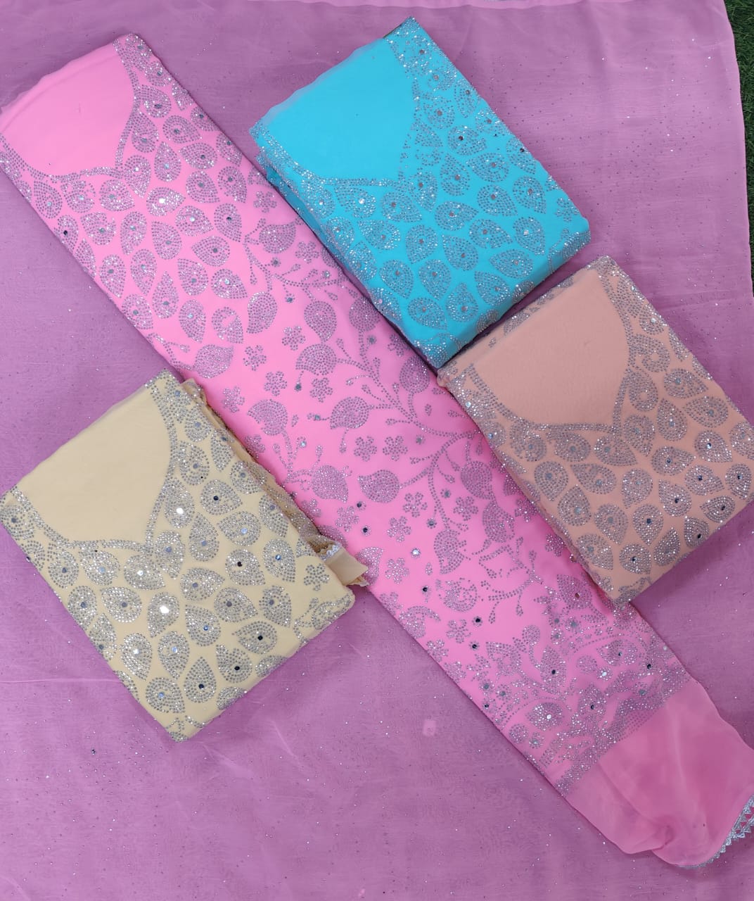 Floral Vine Cotton Suit