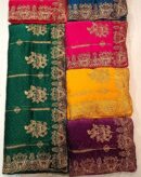 Temple Border Saree With Stones