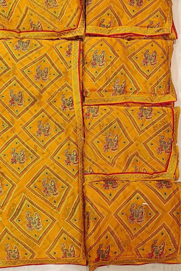 Rajasthani Couple Print Saree