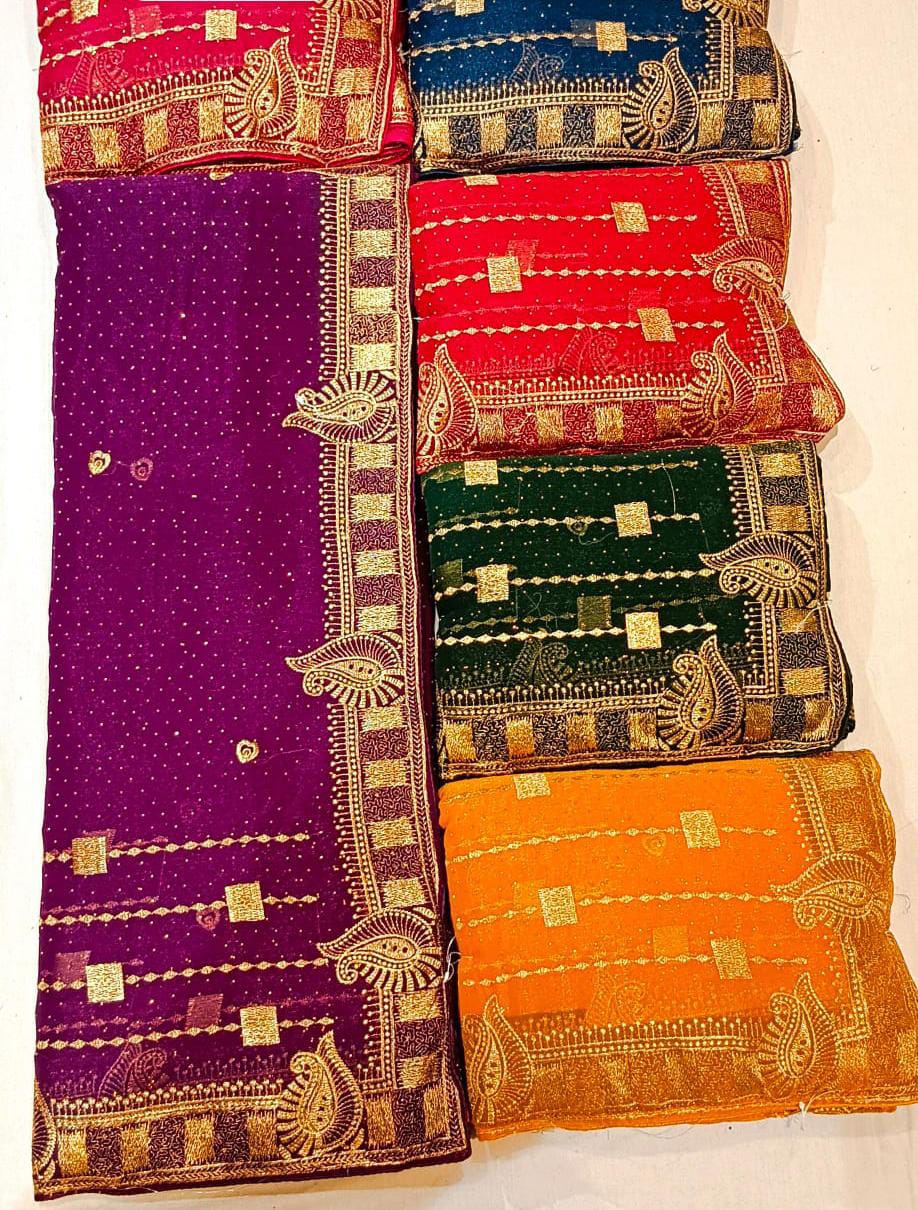 Paisley Border Zari Saree