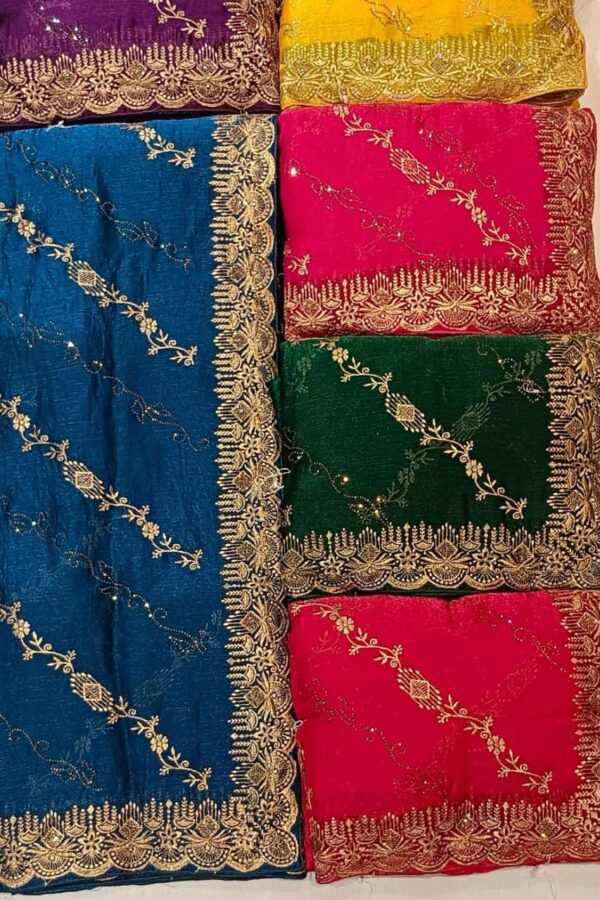 Floral Vine Zari Saree