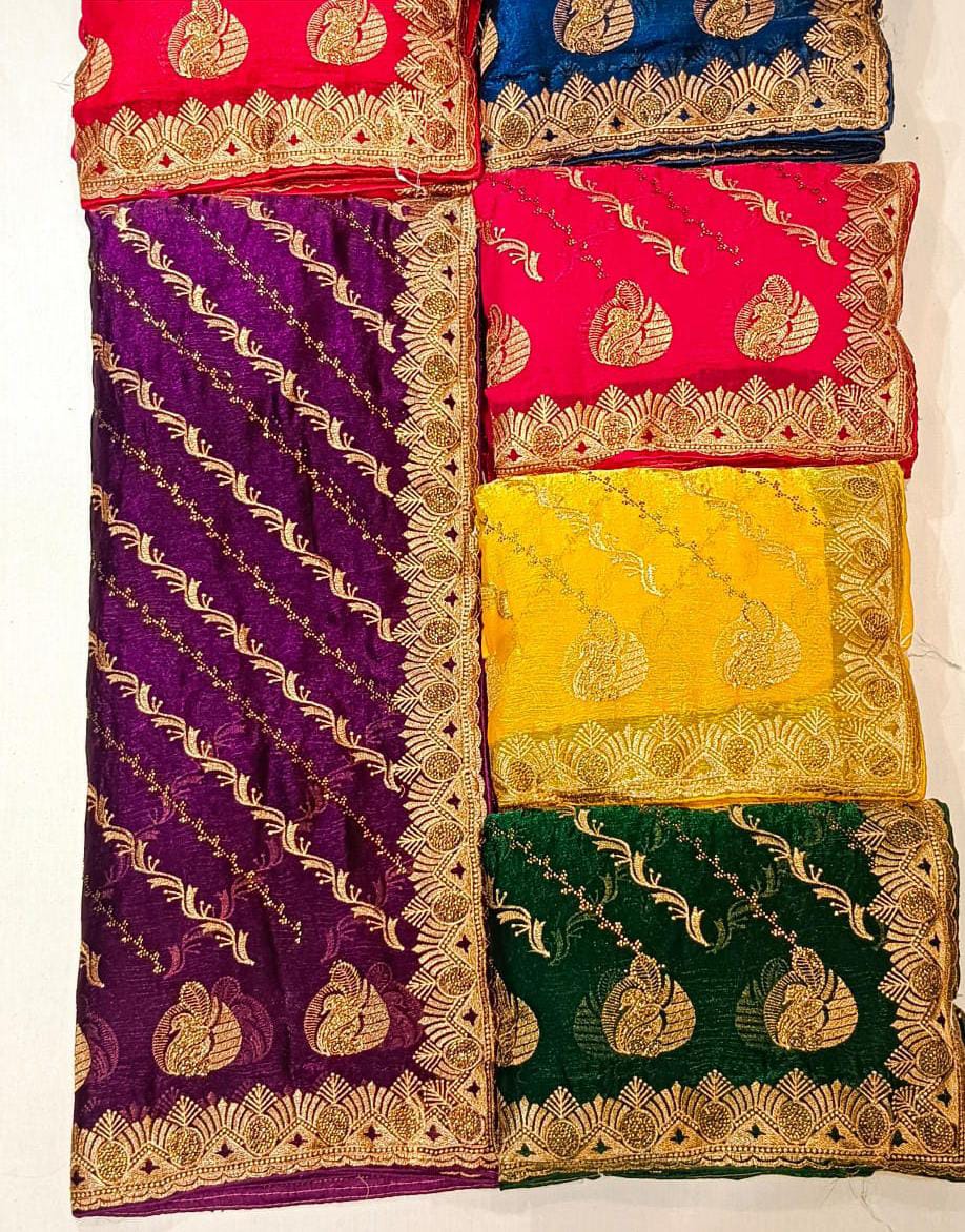 Leaf Motif Festive Saree