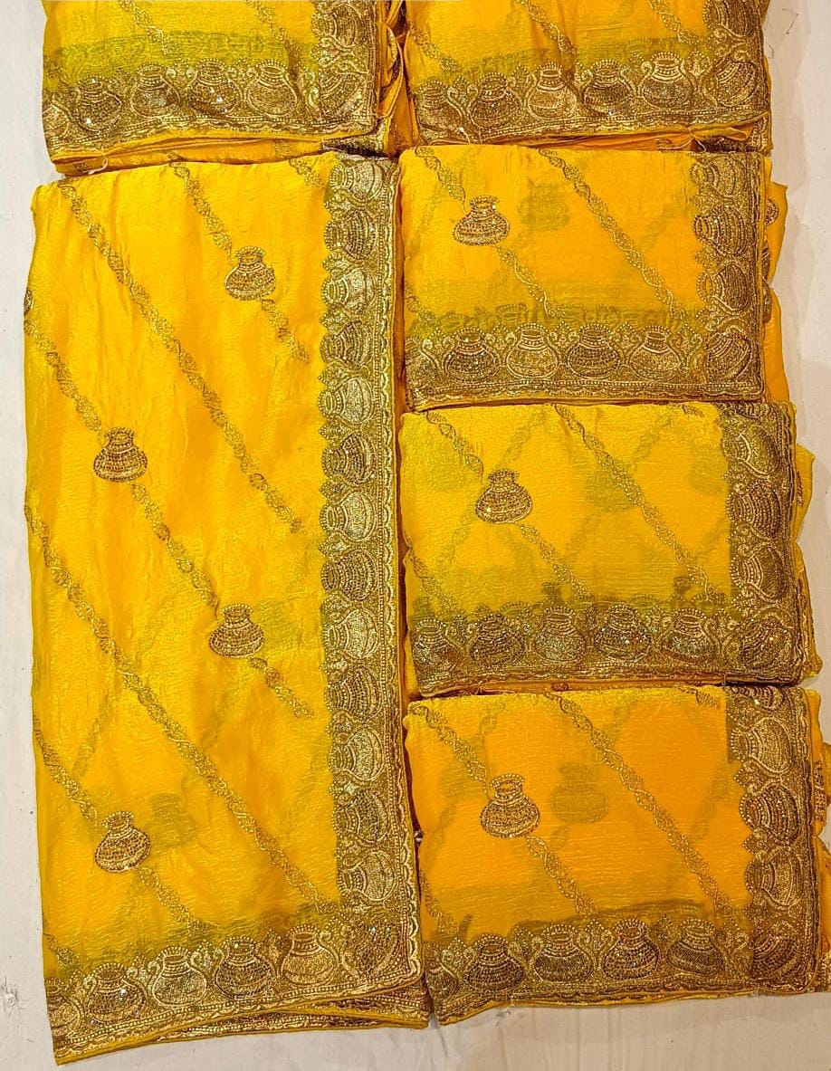 Pot Motif Traditional Saree