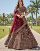 Palace Border Bridal Lehenga