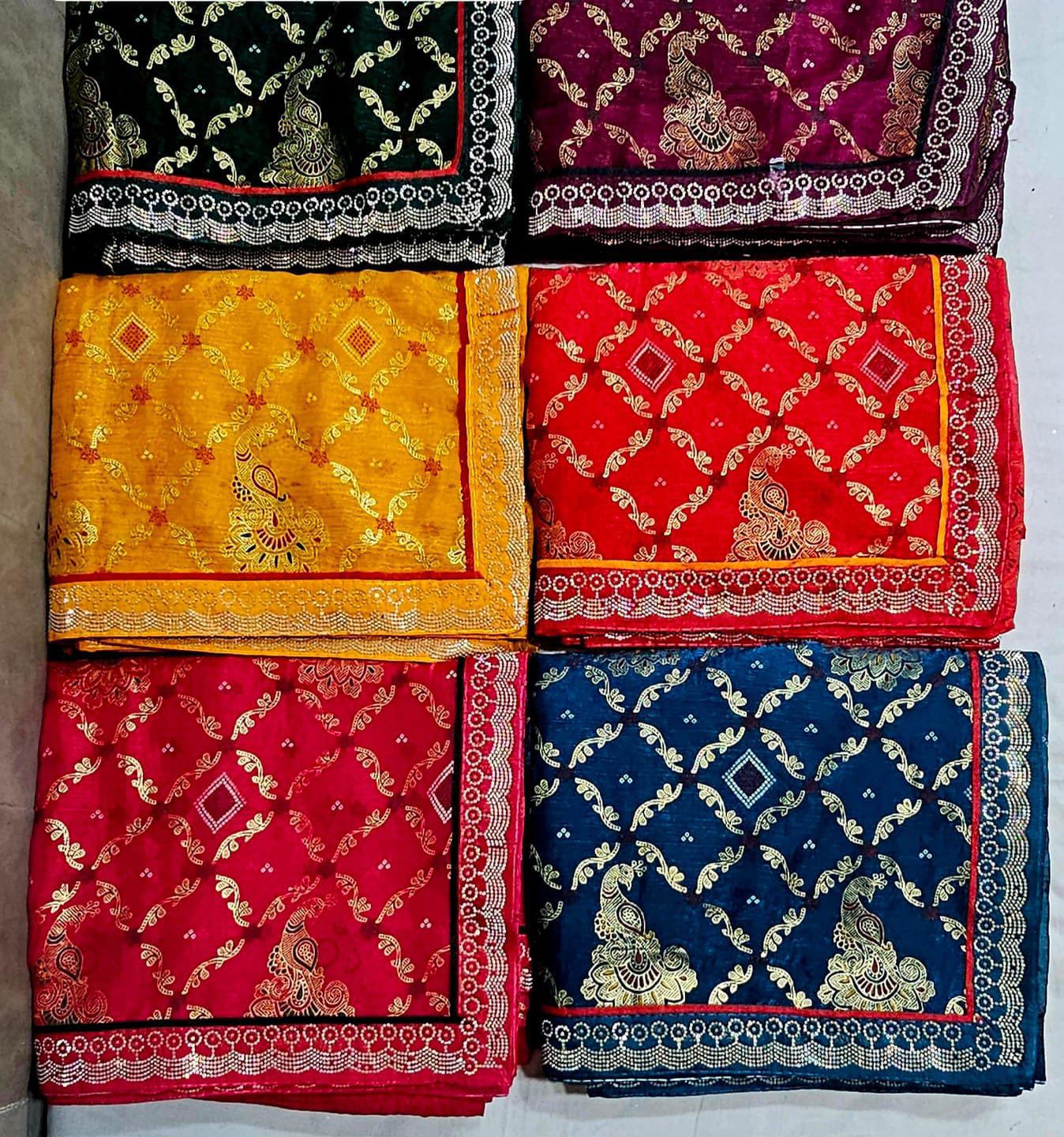 Peacock Diamond Pattern Saree