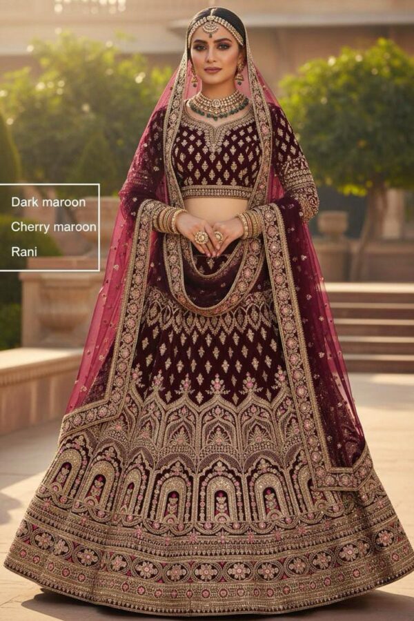 Peacock Motif Bridal Dress