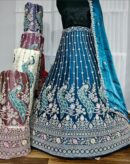 Peacock Border Bridal Lehenga
