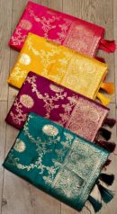 Floral Jaal Saree With Tassels