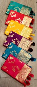 Floral Branch Saree With Tassels