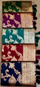 Floral Pallu Saree With Tassels