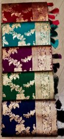 Botanical Zari Saree With Tassels