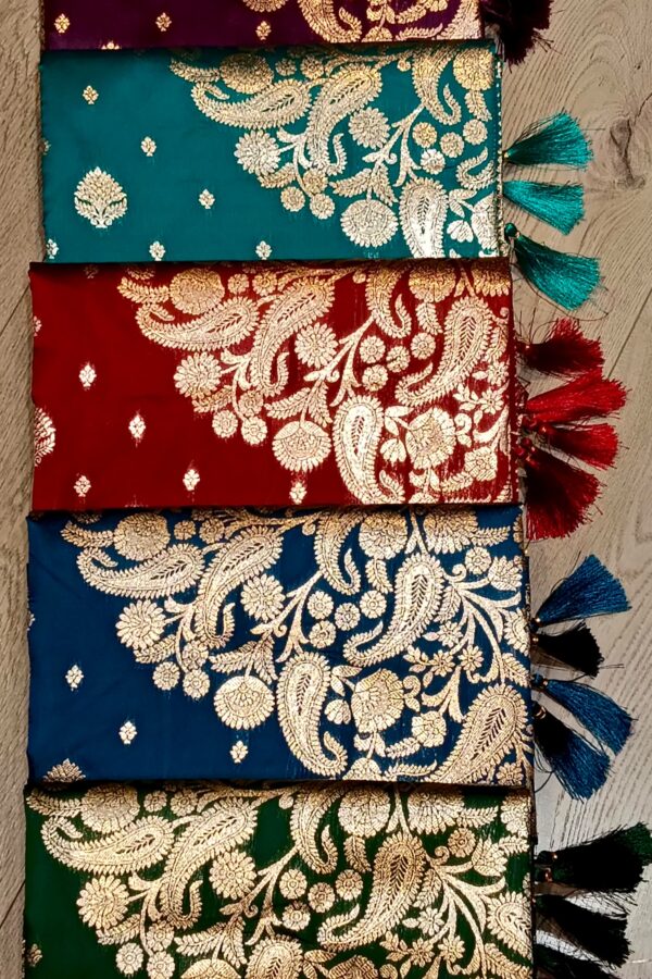 Paisley Pallu Saree With Tassels