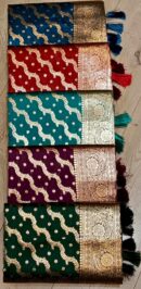 Wave Jaal Saree With Tassels