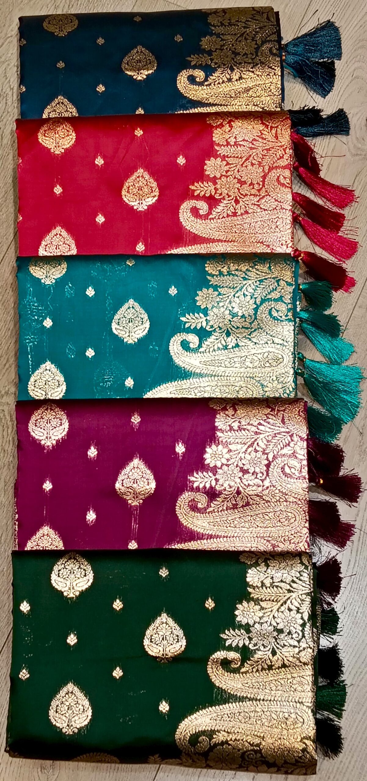 Paisley Butti Saree With Tassels