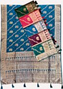 Banarasi Jaal Saree With Tassels