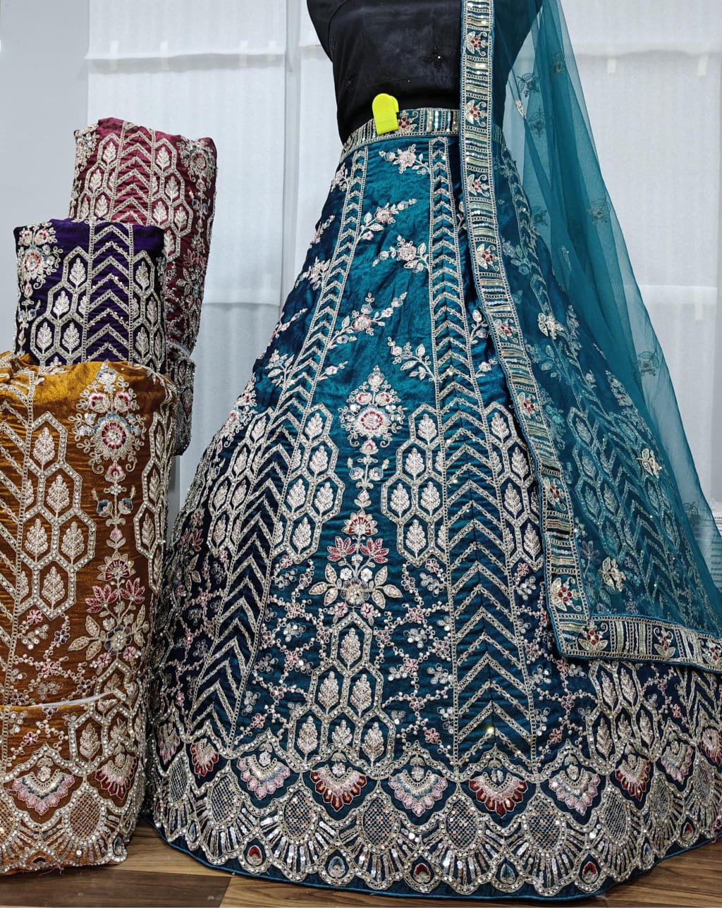 Peacock Motif Lehenga Choli