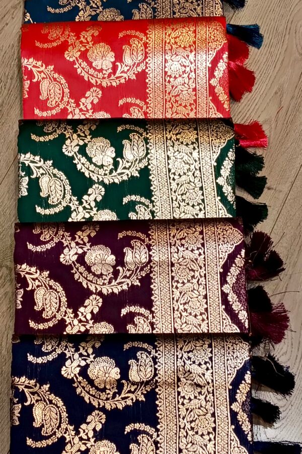 Paisley Floral Saree With Tassels