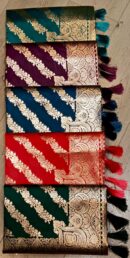 Figural Print Saree With Border