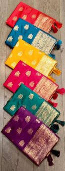 Floral Basket Saree With Stones
