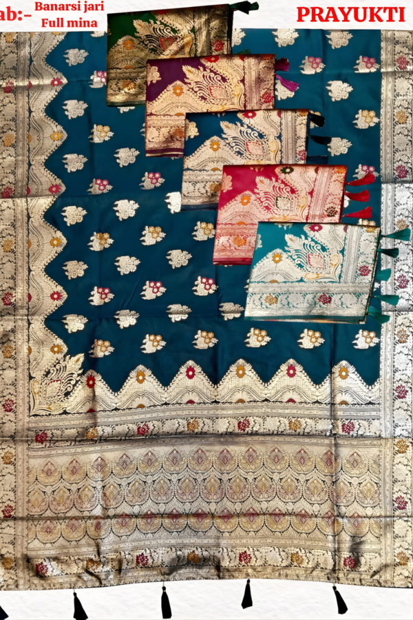 Banarasi Jari Saree With Mina Work