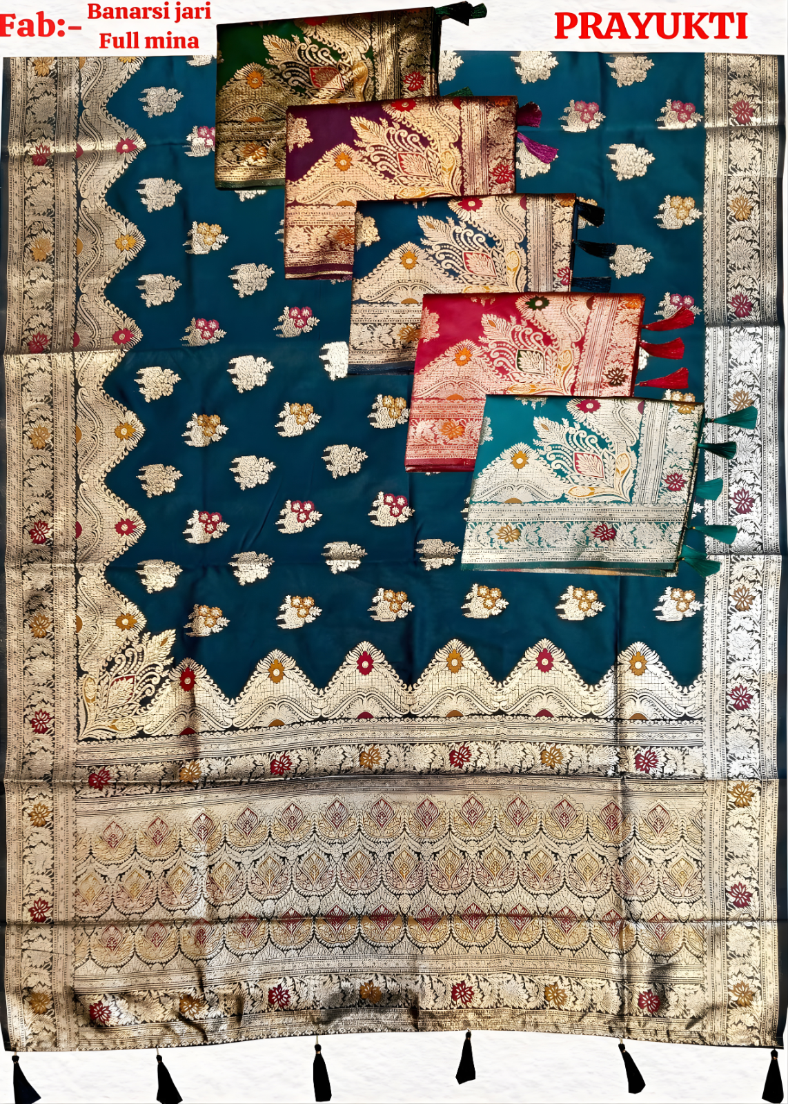 Banarasi Jari Saree With Mina Work