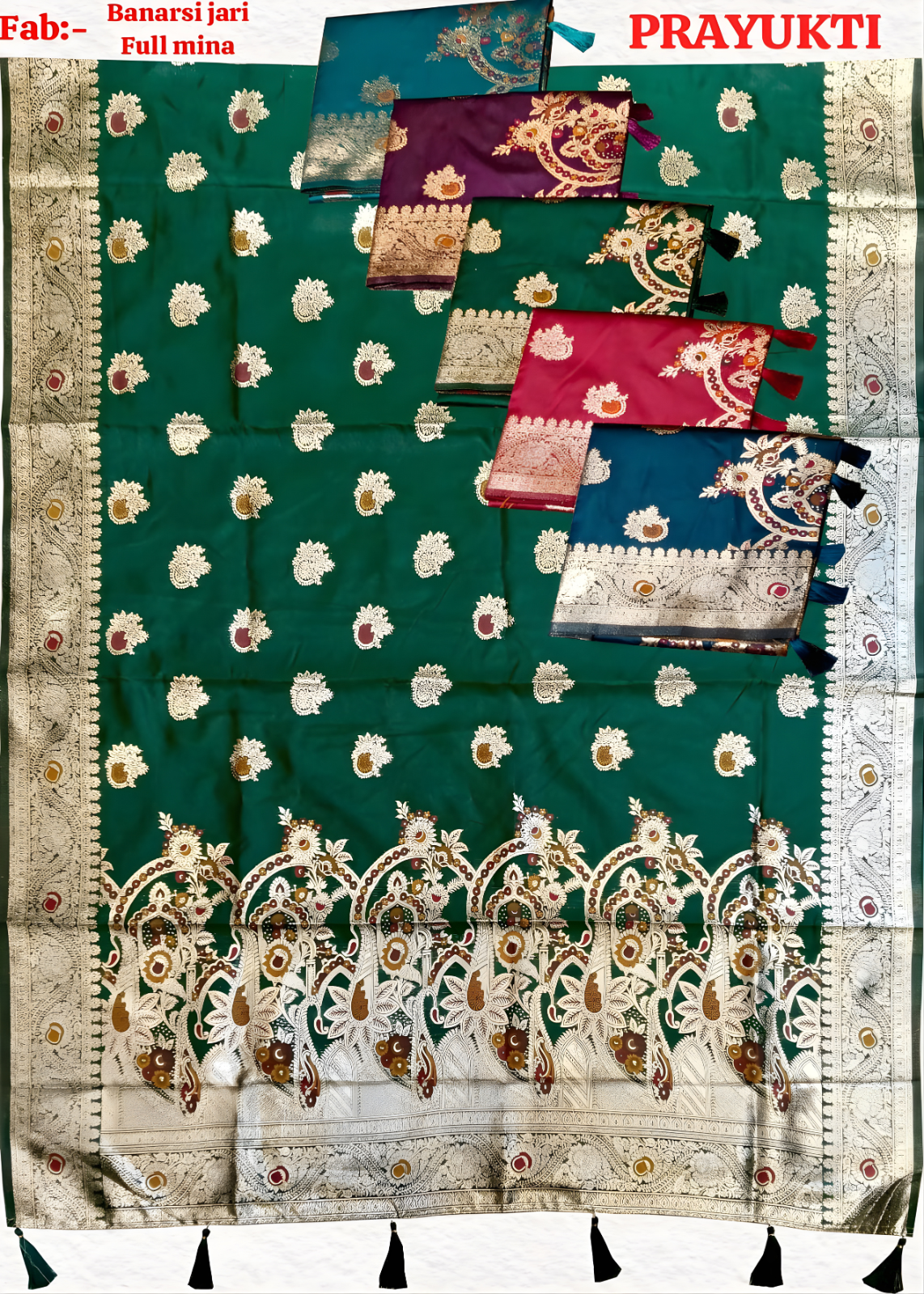 Banarasi Jari Saree With Mina Border