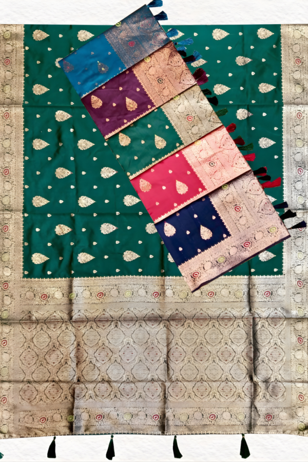 Butti Saree With Woven Rich Pallu