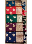 Zari Butti Saree With Tassels