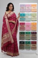Bandhani Print Saree With Tassels