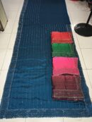 Shimmer Stripe Border Saree (Dark Tone)