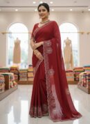 Designer Border Saree With Motifs