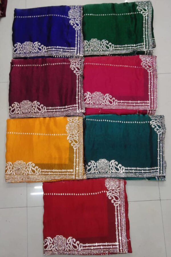 Corner Border Saree With Embellishment