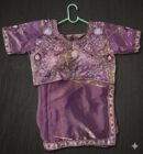 Floral Embroidered Blouse Saree Set